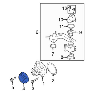 Ford OE - Engine Water Pump Pulley