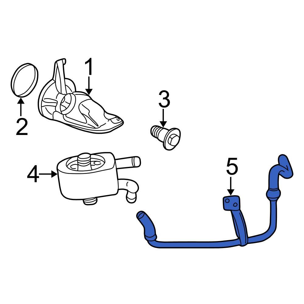 Ford OE JL2Z6N867A - Engine Oil Cooler Line