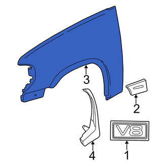 Ford OE - Front Left Wheel Arch Molding