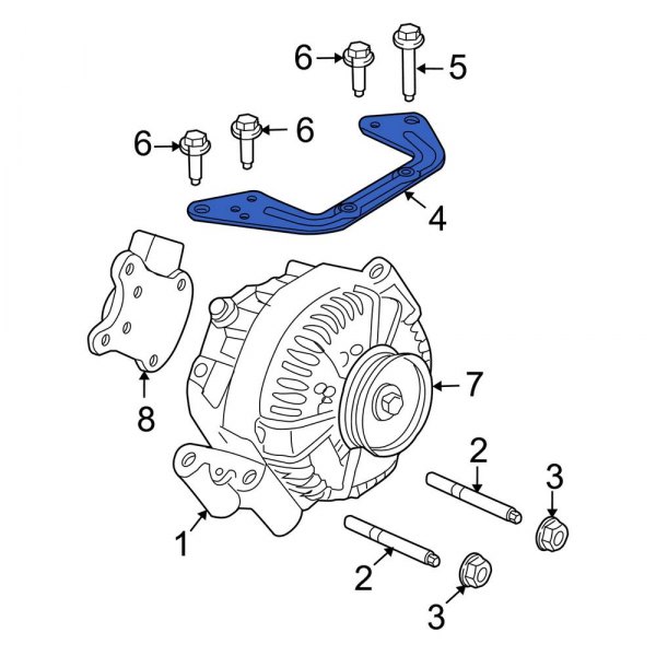 Ford OE 2L2Z10153BA Alternator Bracket