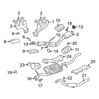 Ford OE - Catalytic Converter Heat Shield Clamp