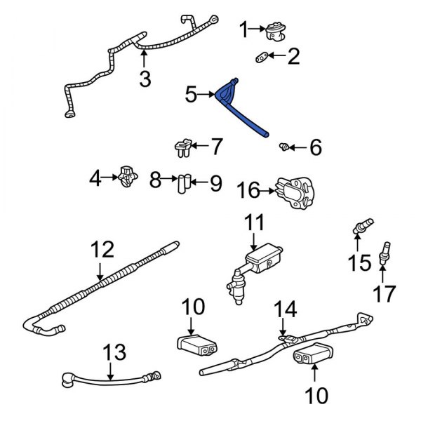 Ford OE 4L2Z9D477A Exhaust Gas Recirculation (EGR) Tube
