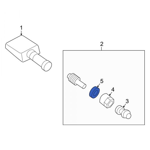 Tire Pressure Monitoring System (TPMS) Sensor Grommet