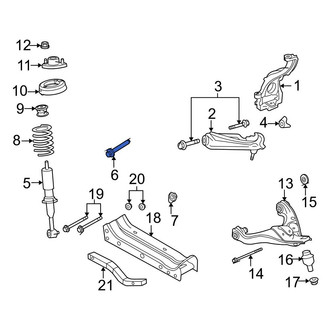 Ford OE - Front Suspension Strut Bolt