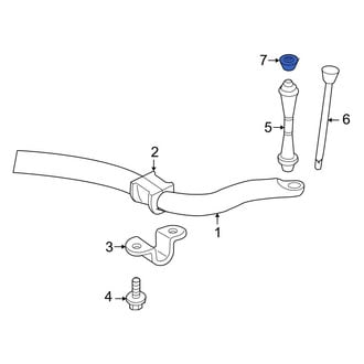 Ford OE - Front Suspension Stabilizer Bar Link Nut