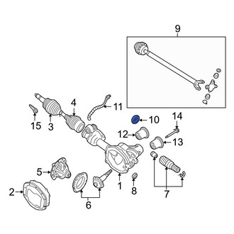 Ford OE - Left CV Axle Shaft Seal