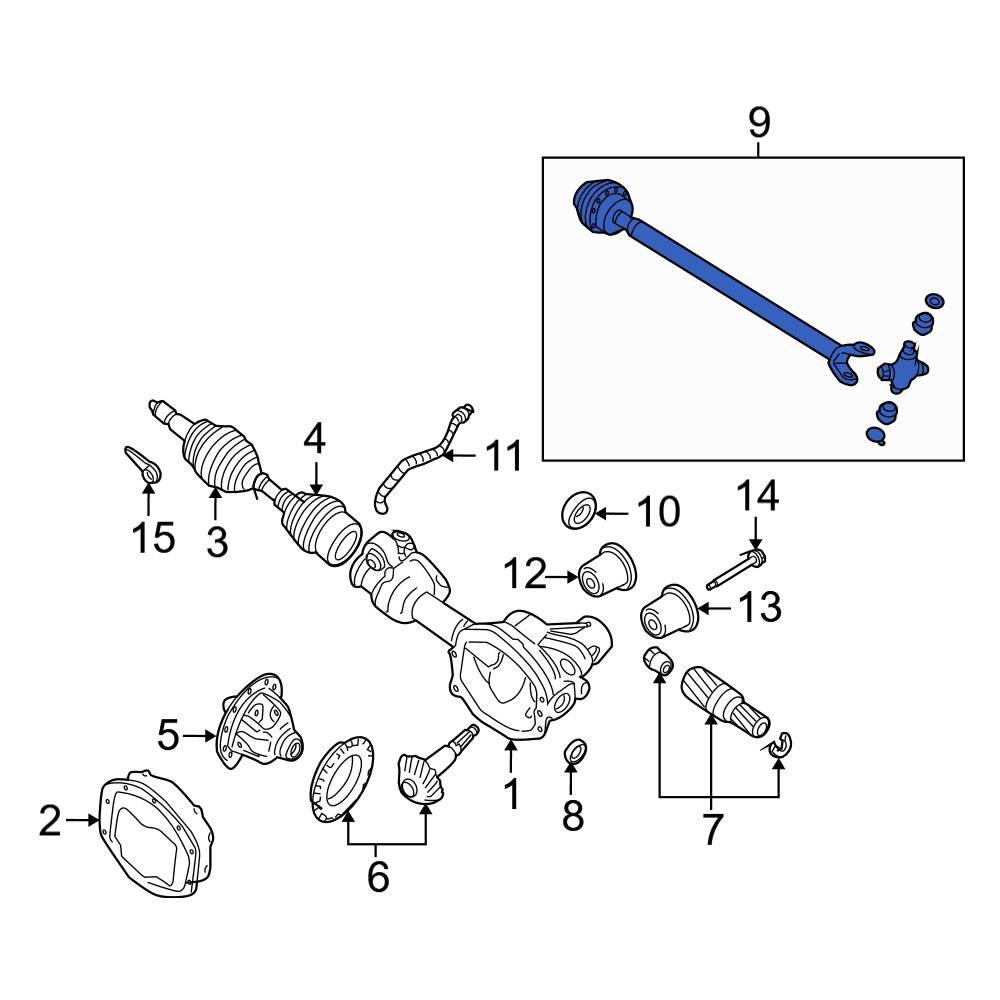 Ford OE 1L2Z4A376AA Front Drive Shaft