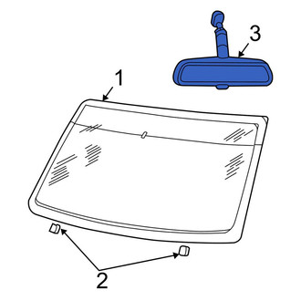 Ford OE - Front Interior Rear View Mirror