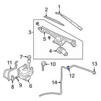Ford OE - Windshield Washer Hose Connector