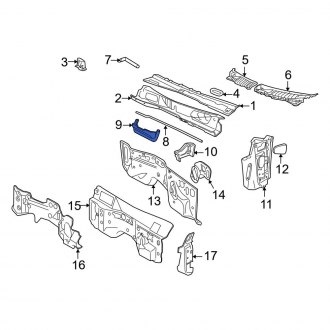 Ford Explorer Cowl Panels & Parts | Vent Grills — CARiD.com