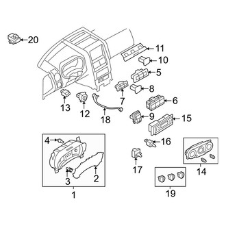 Ford OE - Instrument Panel - Cluster & Switches