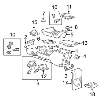 Ford OE - Front Console (Sport Utility)