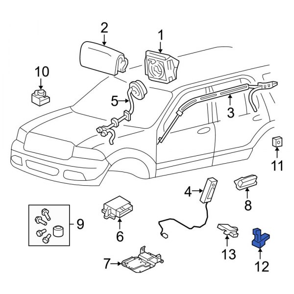 Ford OE 3L2Z14B416AA Seat Track Position Sensor