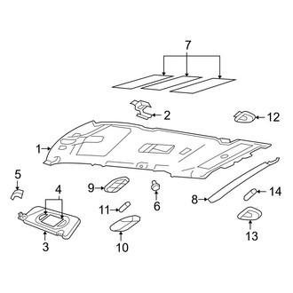 Ford OE - Roof - Interior Trim (With Sunroof)