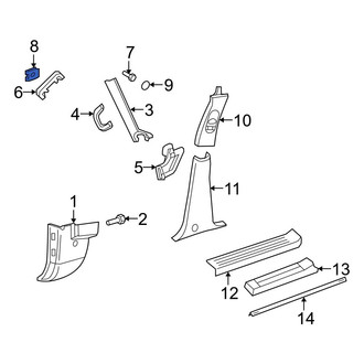 Ford OE - Front Right Interior Grab Bar Nut