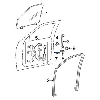 Ford OE - Front Window Motor Rivet