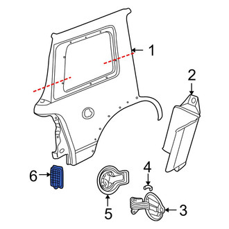 Ford OE - Rear Quarter Panel Air Vent Grille