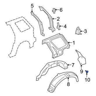 Ford OE - Quarter Panel Splash Shield Clip