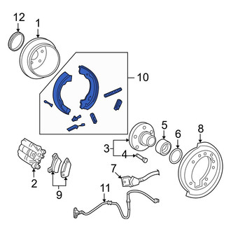 Ford OE - Rear Parking Brake Shoe