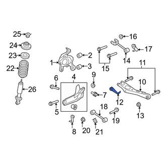 Ford OE - Rear Lower Alignment Camber Adjusting Eccentric
