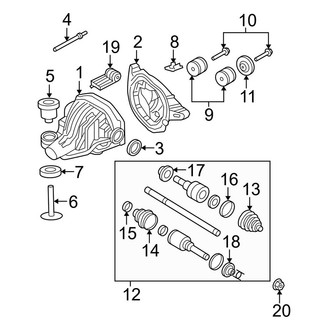 Ford OE - Rear Suspension - Axle Housing