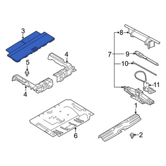 Ford OE - Rear Trunk Floor Access Cover