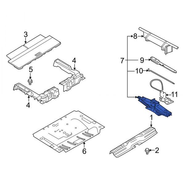Ford OE 8L2Z17085AB Floor Jack