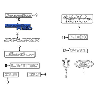 Ford OE - Rear Hatch Emblem