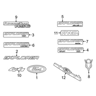 Ford OE - Lift Gate - Exterior Trim