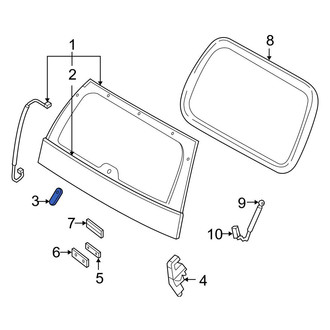 Ford OE - Rear Right Liftgate Glass Hinge