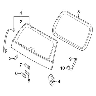 Ford OE - Lift Gate - Glass (Sport Utility)