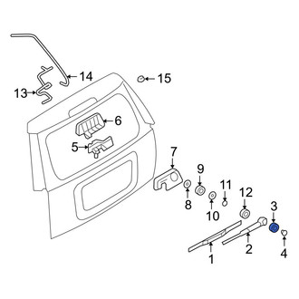 Ford OE - Outer Wiper Arm Nut