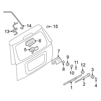 Ford OE - Lift Gate - Wiper & Washer Components