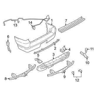 Ford OE - Rear Bumper - Bumper & Components