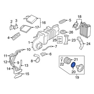 Ford OE - Rear HVAC Blower Motor Cover Gasket