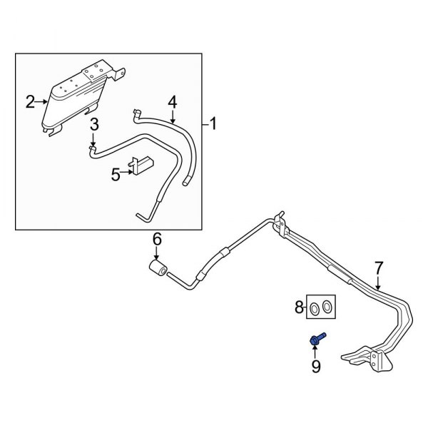 Automatic Transmission Oil Cooler Bolt