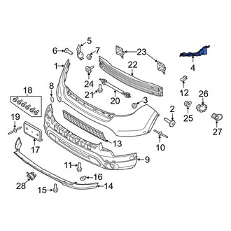 Ford OE - Front Right Bumper Cover Support Rail