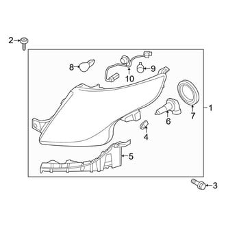 Ford OE - Front Lamps - Headlamp Components (Halogen), (Sport)