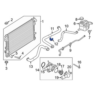 Ford OE - Radiator Coolant Hose Hold Down