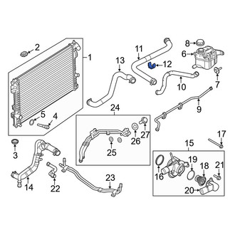 Ford OE - Radiator Coolant Hose Hold Down