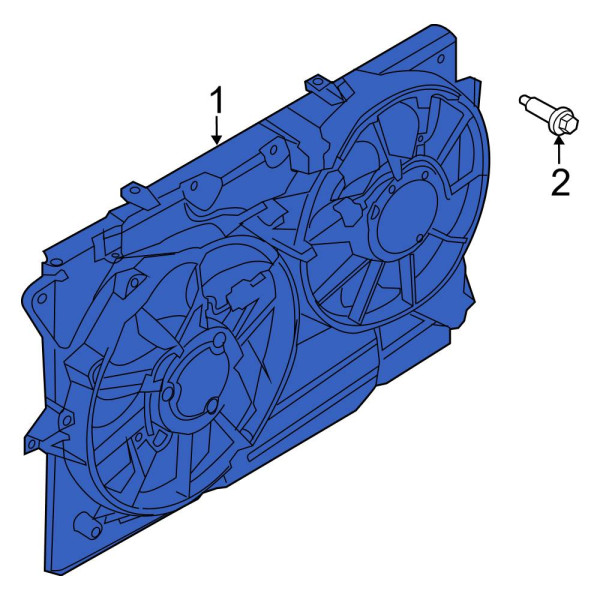 Ford OE DG1Z8C607E - Engine Cooling Fan Assembly