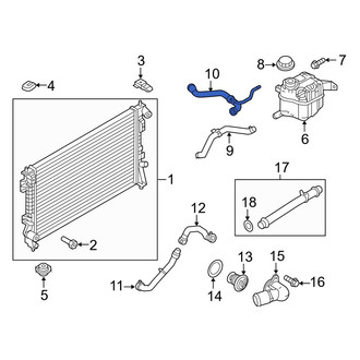 Ford OE - Upper Radiator Coolant Hose