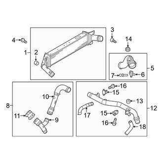 Ford OE - Cooling - Intercooler (T Engine VIN Character)