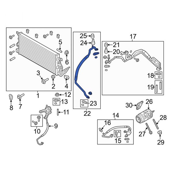 A/C Refrigerant Suction Hose