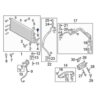 Ford OE - A/C Compressor Nut