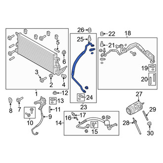 Ford OE - A/C Refrigerant Suction Hose