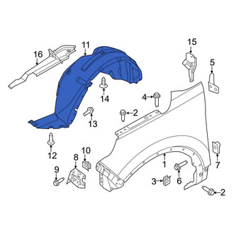 Ford OE - Front Right Fender Splash Shield