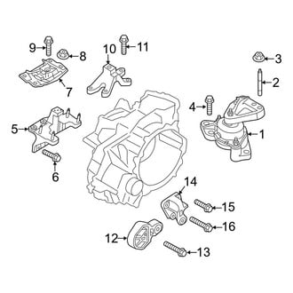 Ford OE - Engine / Transaxle - Engine & Transmission Mounting (2.0L)