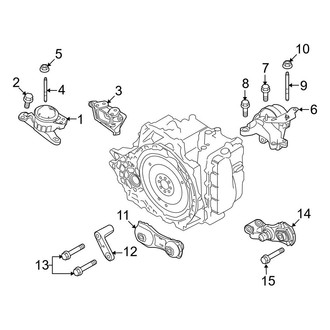 Ford OE - Engine / Transaxle - Engine & Transmission Mounting (T Engine VIN Character)