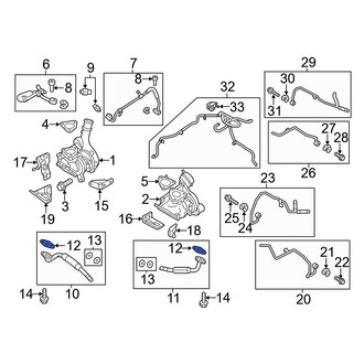Ford OE - Turbocharger Oil Line Gasket